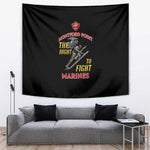 African American Heroes Tapestry Montford Point Marines - Black - African Pride