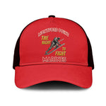 Montford Point Marines Baseball Net Cap The Right To Fight - Red - African Pride