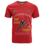African American Heroes T shirt Montford Point Marines - Red - African Pride
