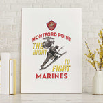 African American Heroes Canvas Wall Art Montford Point Marines - White - African Pride