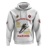 African American Heroes Hoodie Montford Point Marines - White - African Pride