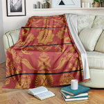 Basotho Blanket Blanket Lesotho Seanamarena Kharetsa Royal Red - African Pride