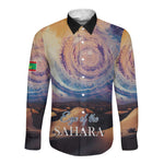 Mauritania Eyes of the SaharaLong Sleeve Button Shirt - African Pride