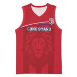 Custom Liberia Basketball Jersey Football Lion Mascot - Red - African Pride