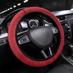 Liberia Steering Wheel Cover Football Lion Mascot - Red