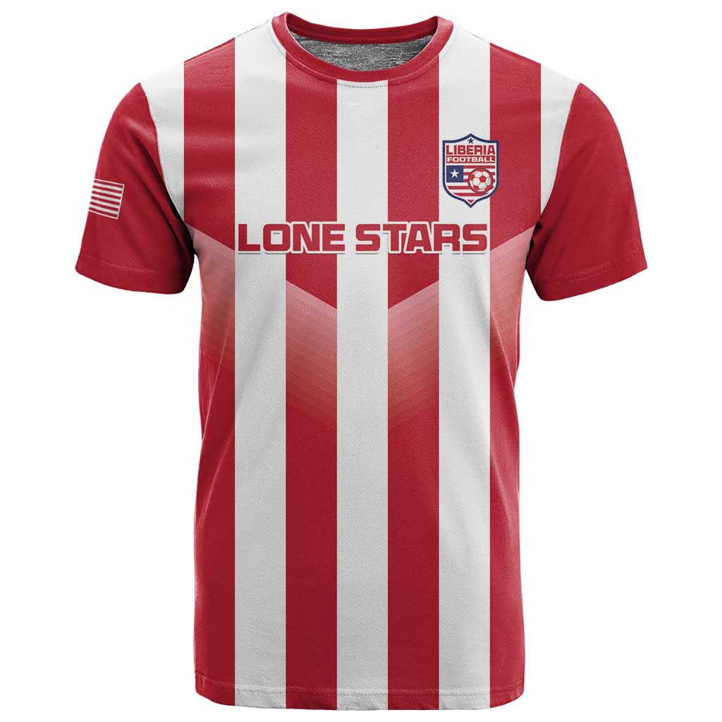 Custom Liberia Football T shirt The Lone Stars Sporty Style