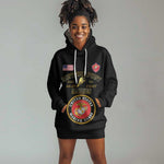 Montford Point Marines Hoodie Dress African American Heroes Black - African Pride