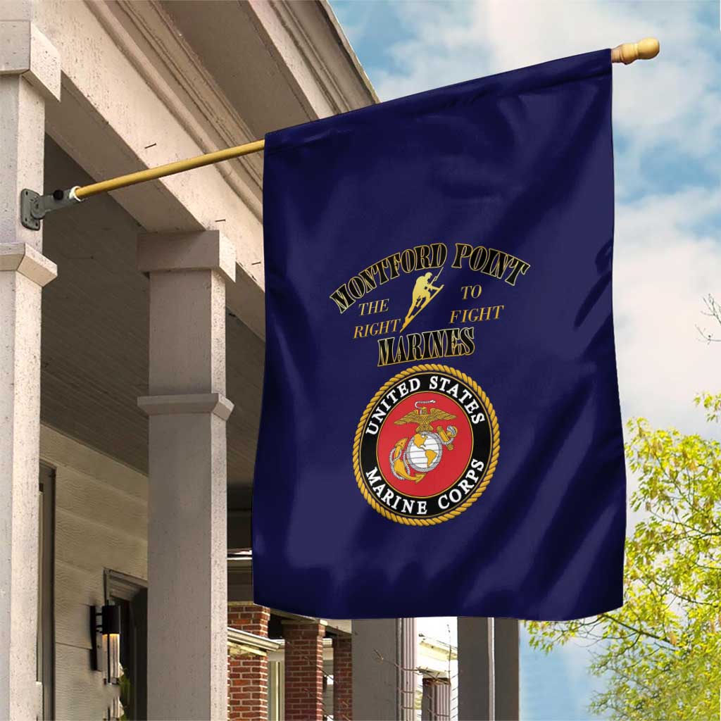 Montford Point Marines Garden Flag African American Heroes Navy Blue - African Pride