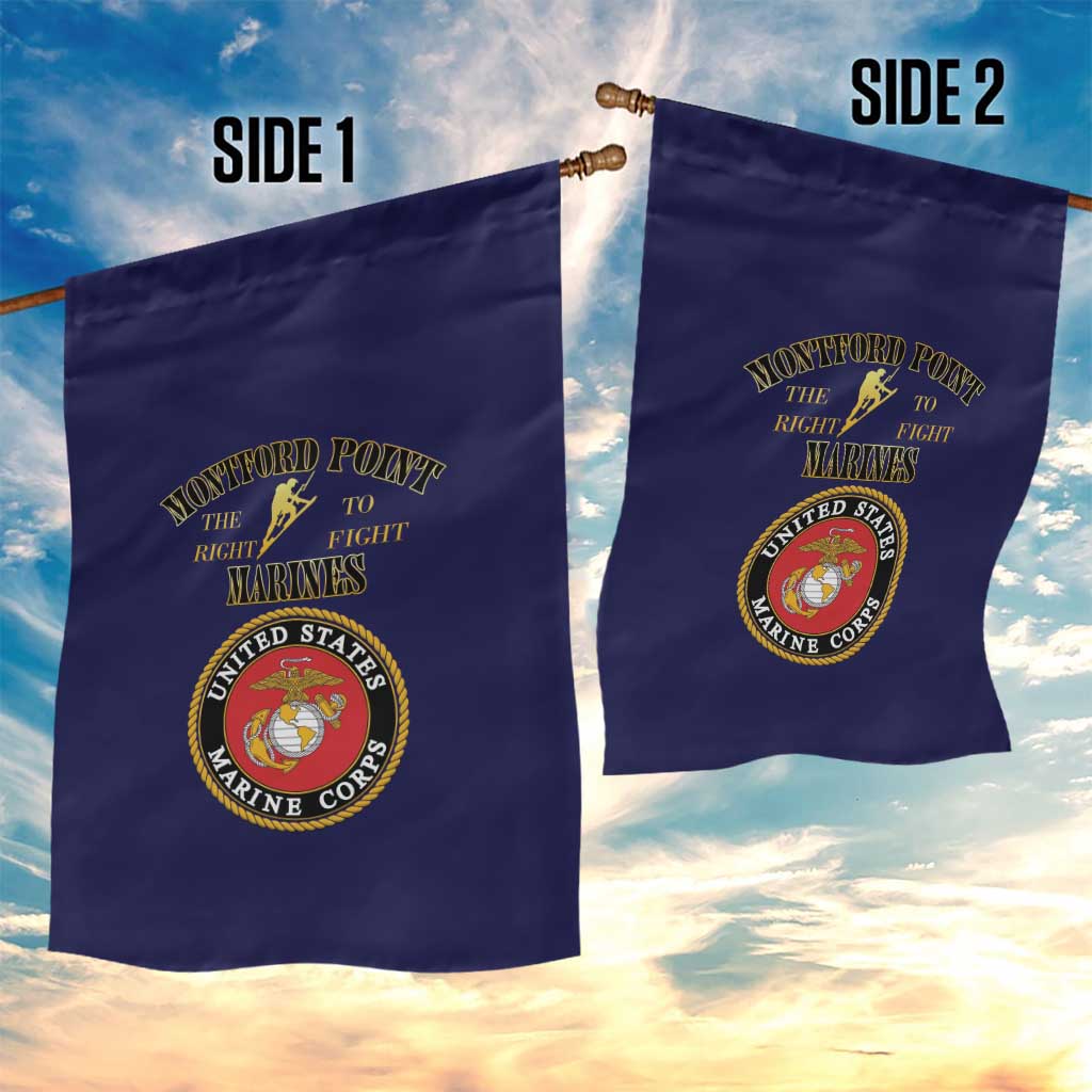 Montford Point Marines Garden Flag African American Heroes Navy Blue - African Pride