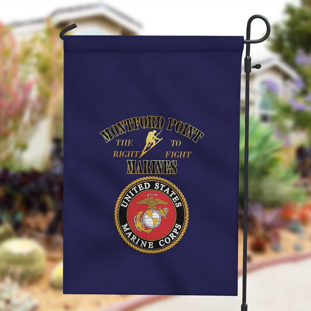 Montford Point Marines Garden Flag African American Heroes Navy Blue - African Pride