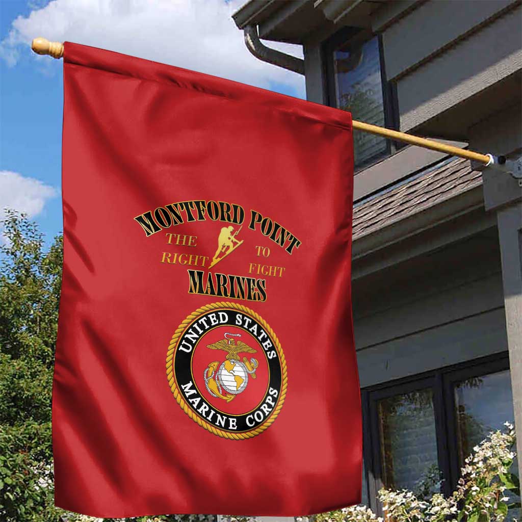 Montford Point Marines Garden Flag African American Heroes Red - African Pride