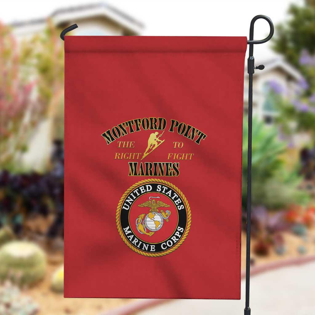 Montford Point Marines Garden Flag African American Heroes Red - African Pride