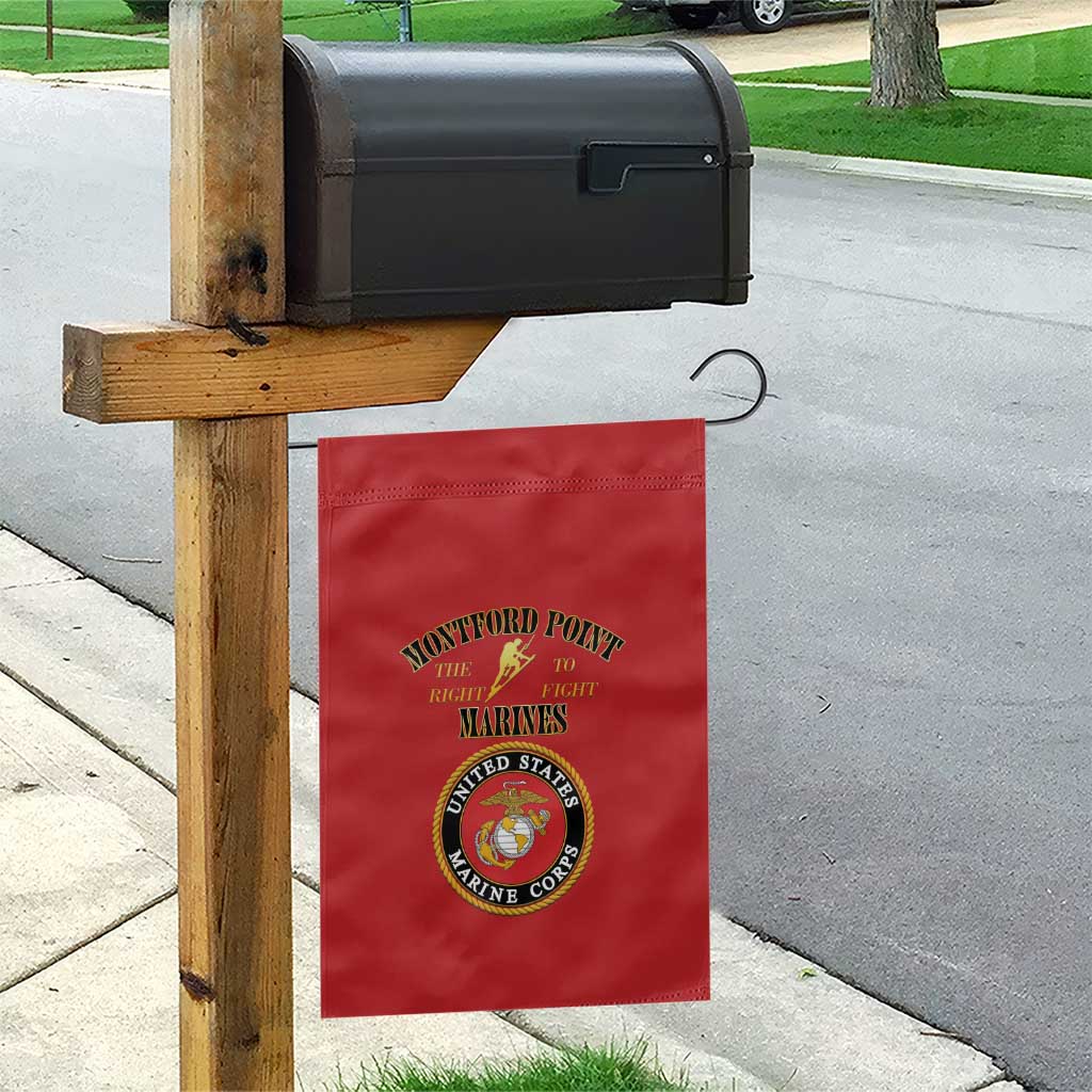 Montford Point Marines Garden Flag African American Heroes Red - African Pride