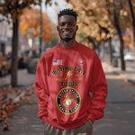Montford Point Marines Sweatshirt African American Heroes Red - African Pride