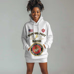 Montford Point Marines Hoodie Dress African American Heroes White - African Pride