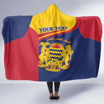 Afro Tchad Personalised Hooded Blanket Coat Of Arms - African Pattern