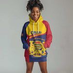 Afro Tchad Personalised Hoodie Dress Coat Of Arms - African Pattern