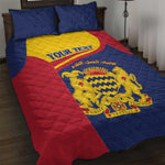 Afro Tchad Personalised Quilt Bed Set Coat Of Arms - African Pattern