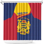 Afro Tchad Personalised Shower Curtain Coat Of Arms - African Pattern