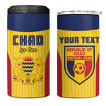 Custom Chad Football 4 in 1 Can Cooler Tumbler Go Champions