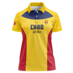 Custom Chad Football Women Polo Shirt Go Champions
