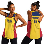 Custom Chad Football Women Racerback Tank Go Champions