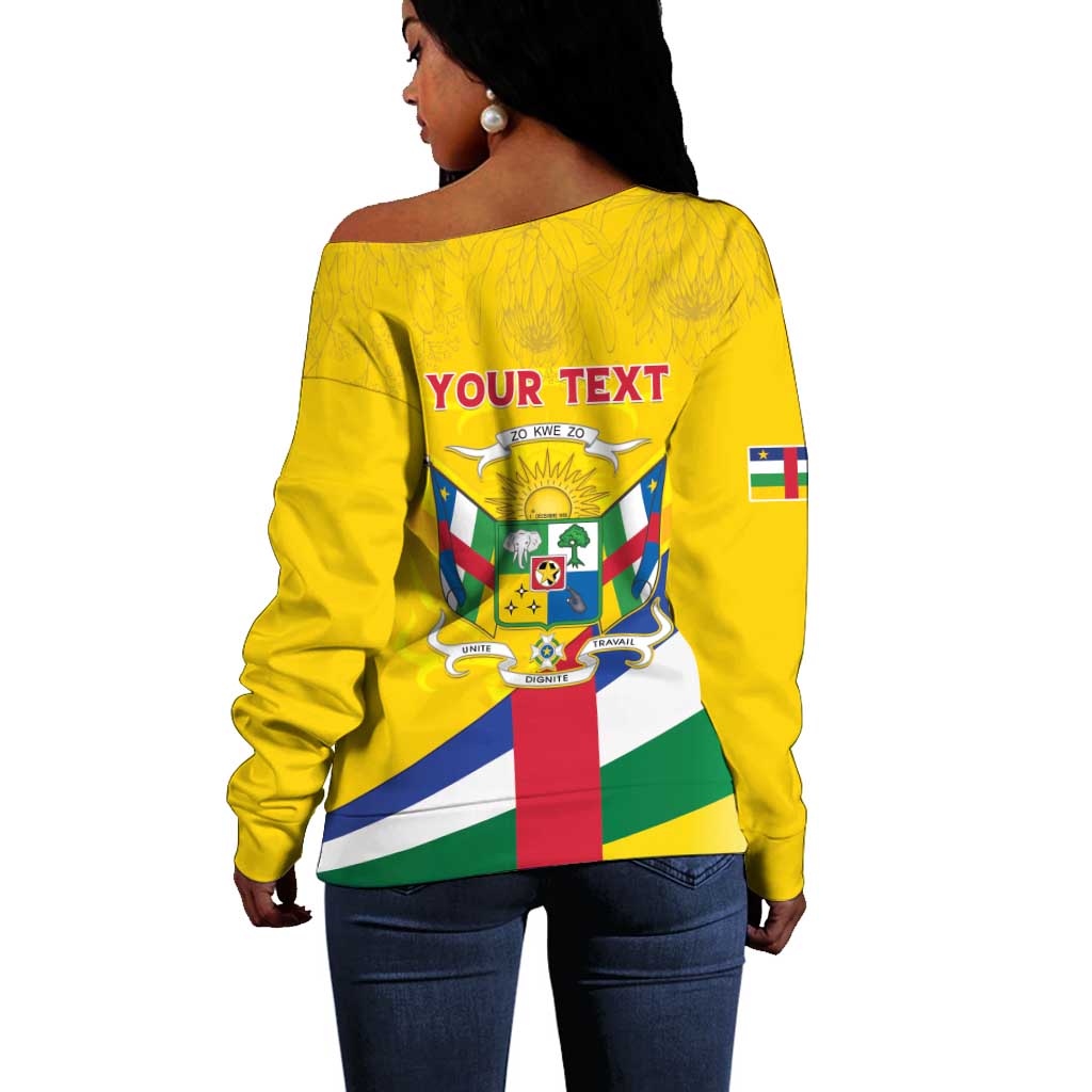 Personalised CAR Off Shoulder Sweater Happy 65th Independence Day