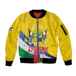 Personalised CAR Sleeve Zip Bomber Jacket Happy 65th Independence Day