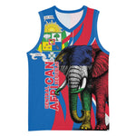 Personalised Central African Republic Elephant Basketball Jersey Coat Of Arms With Map - African Pride