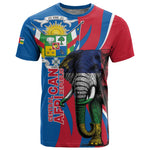 Personalised Central African Republic Elephant T shirt Coat Of Arms With Map