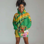 Personalized République du Congo Hoodie Dress Happy Republic Day - Grunge Style - African Pride