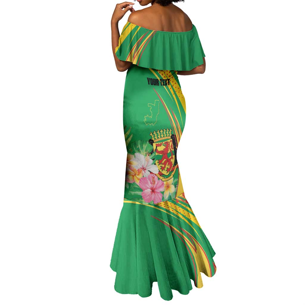 Personalized République du Congo Mermaid Dress Happy Republic Day - Grunge Style - African Pride