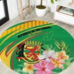 République du Congo Round Carpet Happy Republic Day - Grunge Style - African Pride