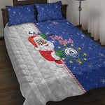 Afro Christmas in Cape Verde Quilt Bed Set Black Santa Felix Natal - African Pride