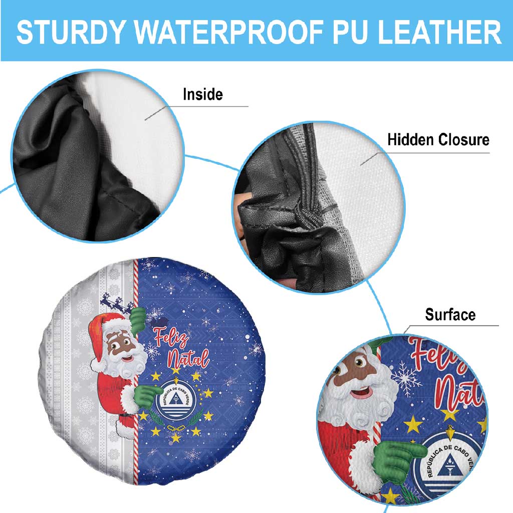 Afro Christmas in Cape Verde Spare Tire Cover Black Santa Felix Natal - African Pride