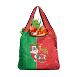 Afro Christmas in Burkina Faso Grocery Bag Black Santa Joyeux Noel - African Pride
