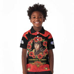George Hardy Tuskegee Red Tail Pilots Kid Polo Shirt Legacy of Courage - African Pride