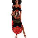 George Hardy Tuskegee Red Tail Pilots Summer Maxi Dress Legacy of Courage - African Pride