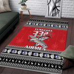 Afro Christmas Tuskegee Red Tails Airmen Area Rug Merry Christmas - African Pride