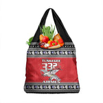 Afro Christmas Tuskegee Red Tails Airmen Grocery Bag Merry Christmas - African Pride