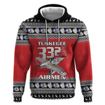 Afro Christmas Tuskegee Red Tails Airmen Hoodie Merry Christmas - African Pride