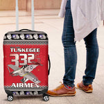 Afro Christmas Tuskegee Red Tails Airmen Luggage Cover Merry Christmas - African Pride