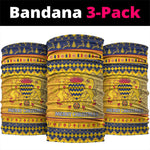 Afro Chad Christmas Neck Gaiter Coat Of Arms African Pattern LT15