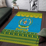 Afro Rwanda Christmas Area Rug Noheli Nziza Coat Of Arms - African Pattern