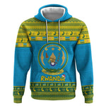 Afro Rwanda Christmas Hoodie Noheli Nziza Coat Of Arms - African Pattern