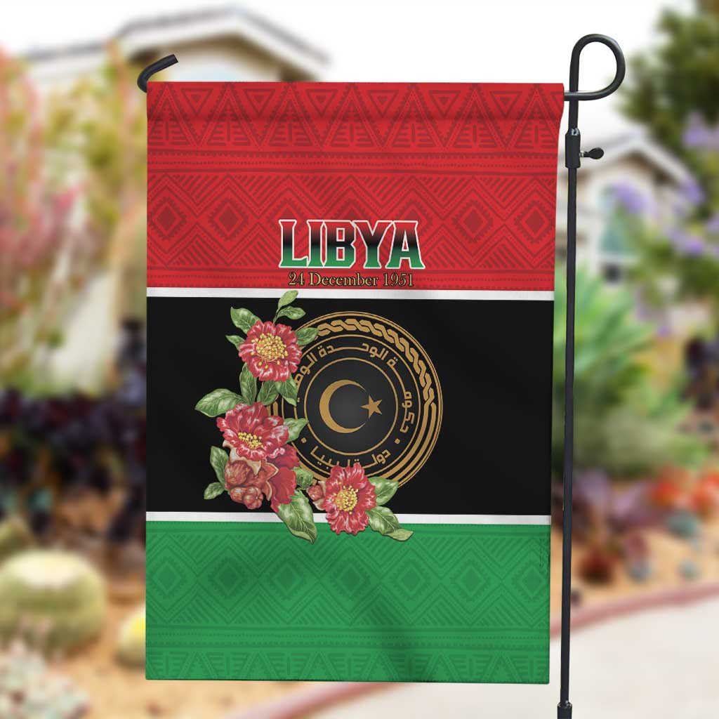 Happy Libya Garden Flag Independence Day - African Pride