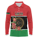 Personalized Happy Libya Long Sleeve Polo Shirt Independence Day - African Pride