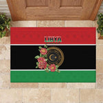 Happy Libya Rubber Doormat Independence Day - African Pride