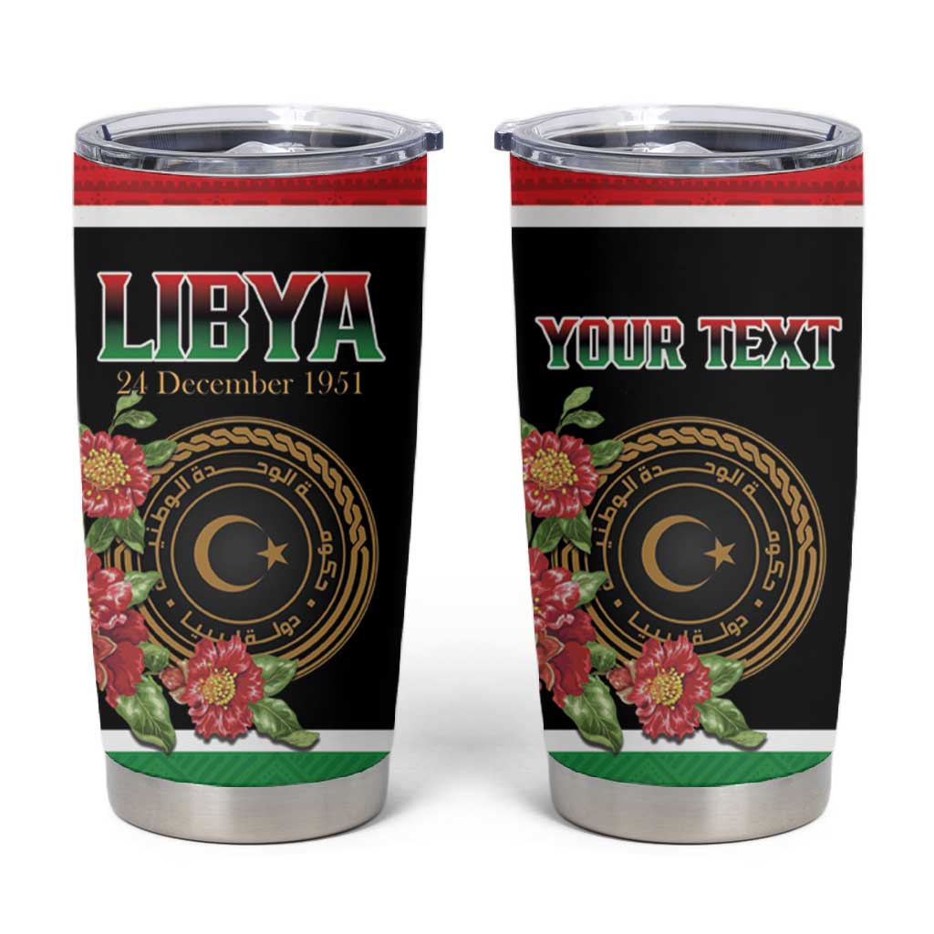Personalized Happy Libya Tumbler Cup Independence Day - African Pride