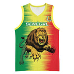 Custom Afro Senegal Football Basketball Jersey Lions of Teranga - Flag Style - African Pride
